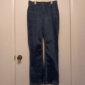 One 5 One Love My Fit Goddess Fit Dark Blue Flare Stretch Jeans.